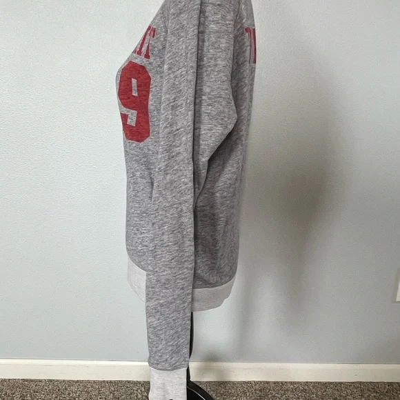 VS PINK Gray and Red Nebraska Husker Spirit Sweater size Medium - Picture 2 of 5